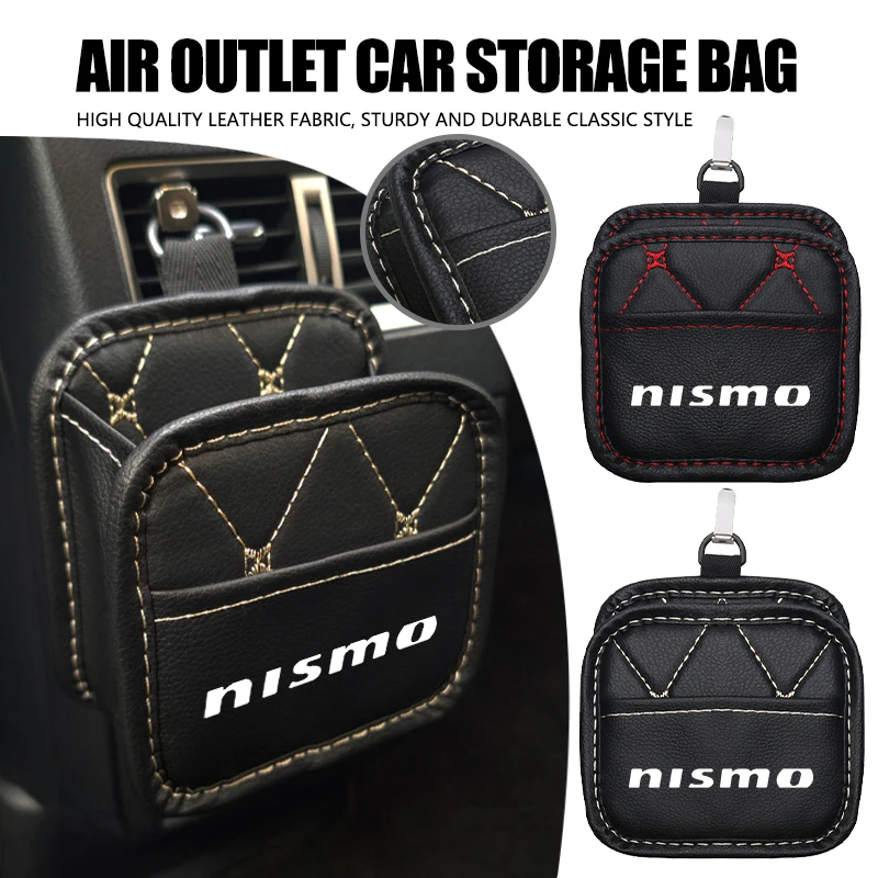 Caja Organizadora para Salida de Aire de Coche Nissan, para Teléfono, Lápiz Labial, Encendedor, Gafas, Compatible con Rogue, Pulsar, Leaf, Altima, Micra, Murano, Sentra