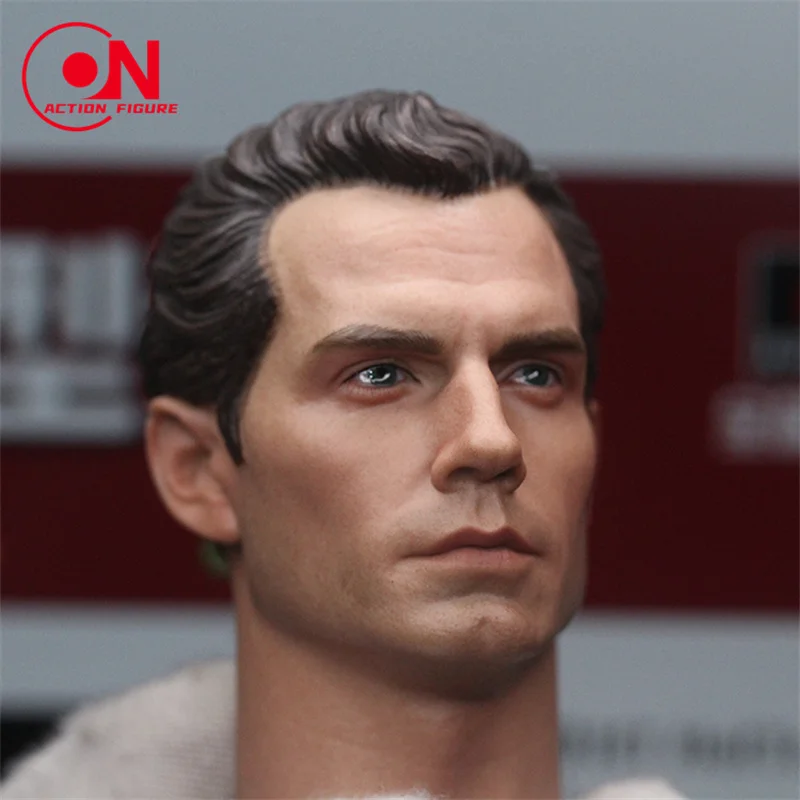 In magazzino 1/6 Henry Cavill Head Sculpture Carving With Neck England Actor Soldier per 12 "TBleague Phicen Action Figure Model Toy