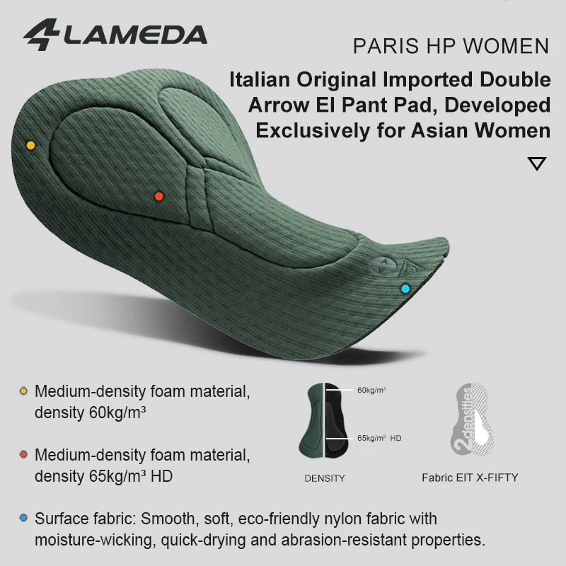 LAMEDA Thermal Woman Winter Cycling Bib Tights Fleeced Female Road Bike Bib Long Pants with Pockets 5D Padded MTB Cycling Pants