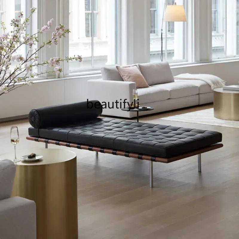 25LD Nordic sofa bed office home leather single lunch break recliner living room