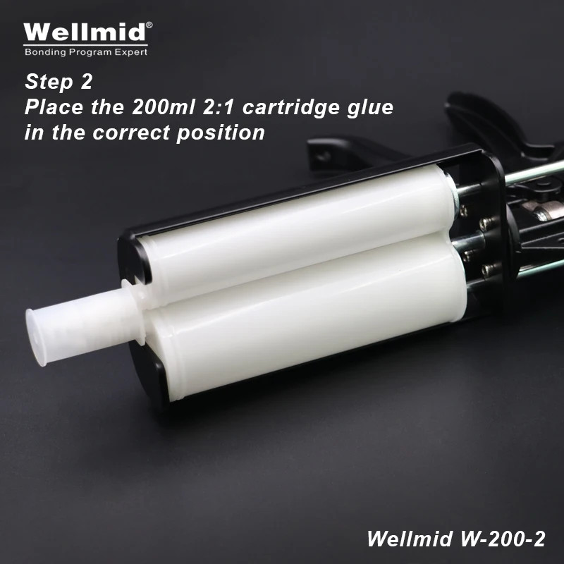 200ml 2:1 AB Metal Glue Dispensing Gun 3M Kit Portable Double tube Mixing Dispenser Lord Araldite Cartridge Epoxy Adhesive Gun