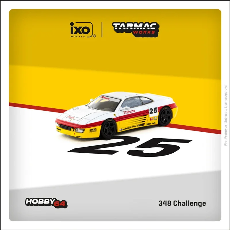 

Tarmac Works 1:64 348 Challenge Italian GT 1994 WhiteYellow Collection Miniature DieCast Model Car