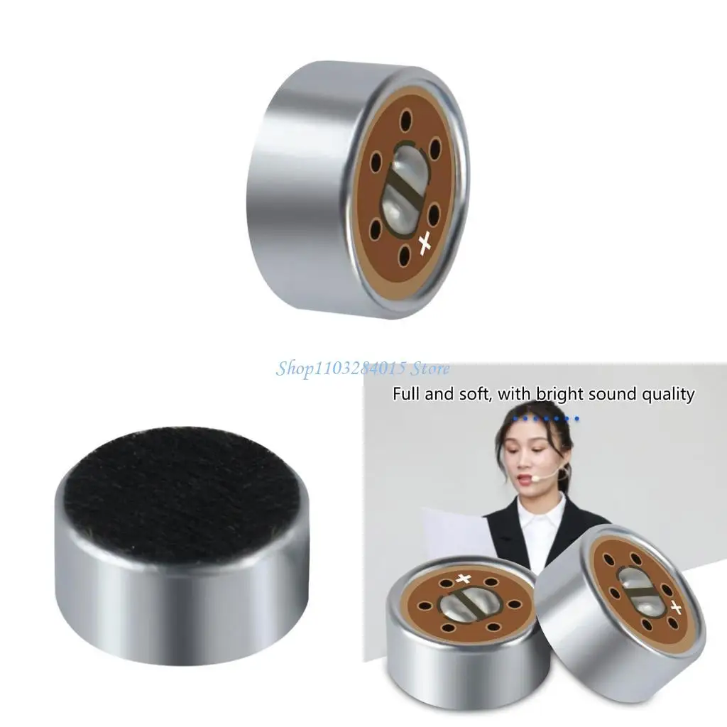 R6FF Antiinference Capacitive Mic Cores Pickup microfono condensatore Eletlet per Studio Studio Accessorio