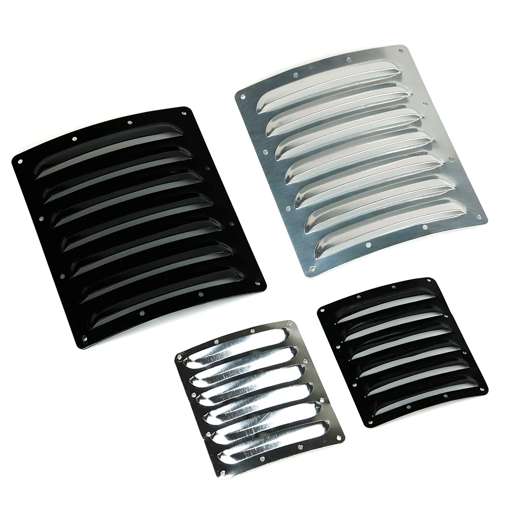2Pcs Aluminum Metal Cooling Fin Vents Thermal Slug Heat Sink Heat Dissipation Silver/ Black for RC Airplane Fixwing Yak54 55c