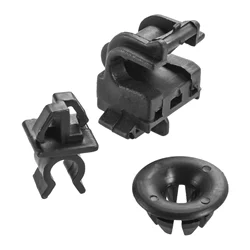 3 PCS Car Plastics Clip Hood Rod Holder Opener Stay Grommet Clips For Honda Accord Odyssey Pilot RB1 90601-S84-A01 90602-S84-A01