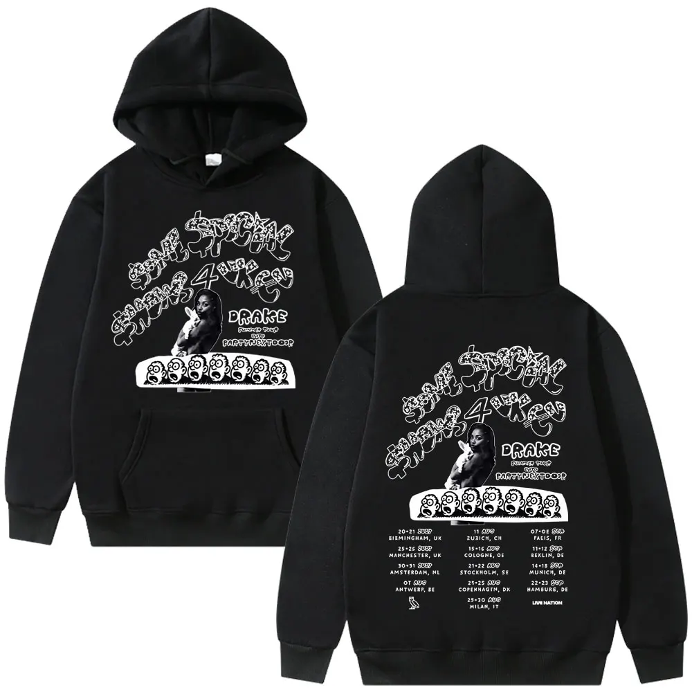 

2025 Hot Sale Rapper Drake Europe Tour with PARTYNEXTDOOR Hoodie Men Oversized Streetwear Some Sexy Songs 4 U SSS4U Sweatshirt