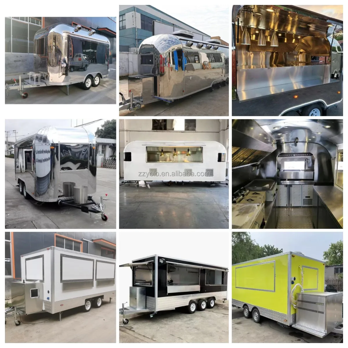 

OEM 12-футовый прицеп для концессионной еды, мобильная торговая тележка для общественного питания, полностью оборудованная кухня, одобренная CE, оптовый заказ от производителя