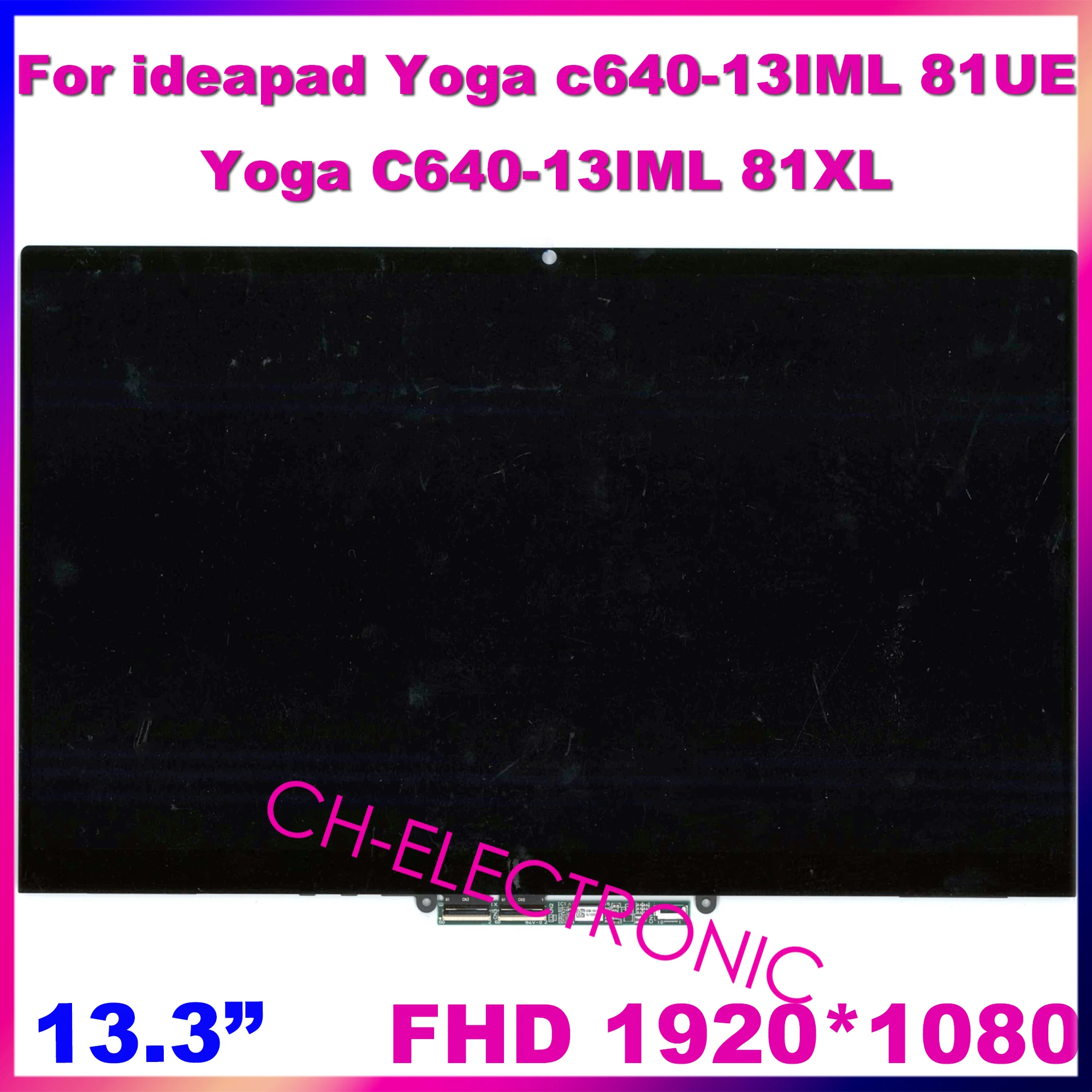 13.3 “1080p Für Lenovo Yoga C640 13 C640-13IML 81UE 81XL FHD Touch LCD Screen Digitizer Montage Laptop 5D10S39625 5D10S39624