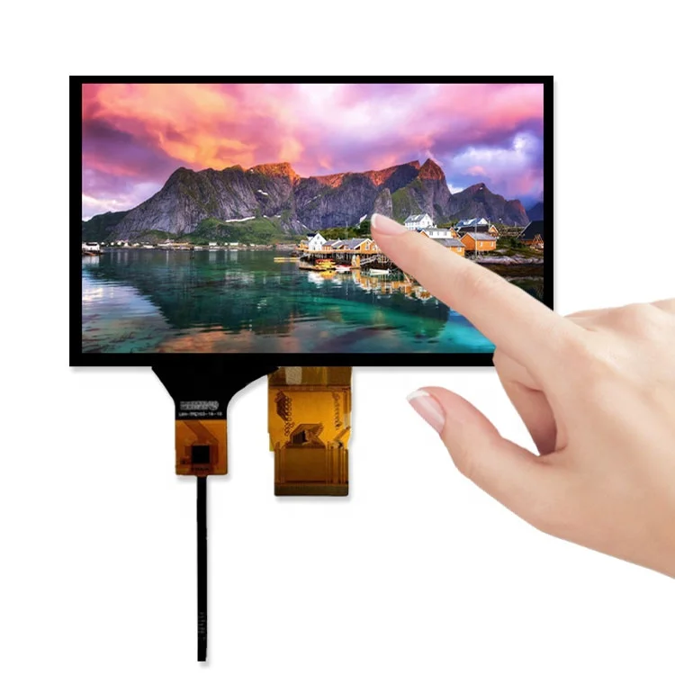 7 Inch 1024*600 TFT 50 Pin LCD Display Advertising I2C Touch Panel Industrial Handheld Devices Touch Screen