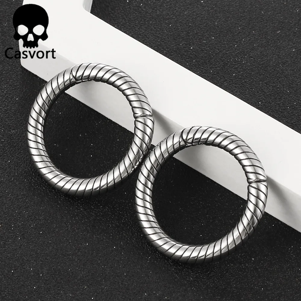 Casvort 10PCS Wholesale 5mm 4g Stainless Steel Cable Hoop Ear Hangers Weights Ear Plugs Gauges Stretcher Piercing Body Jewelry