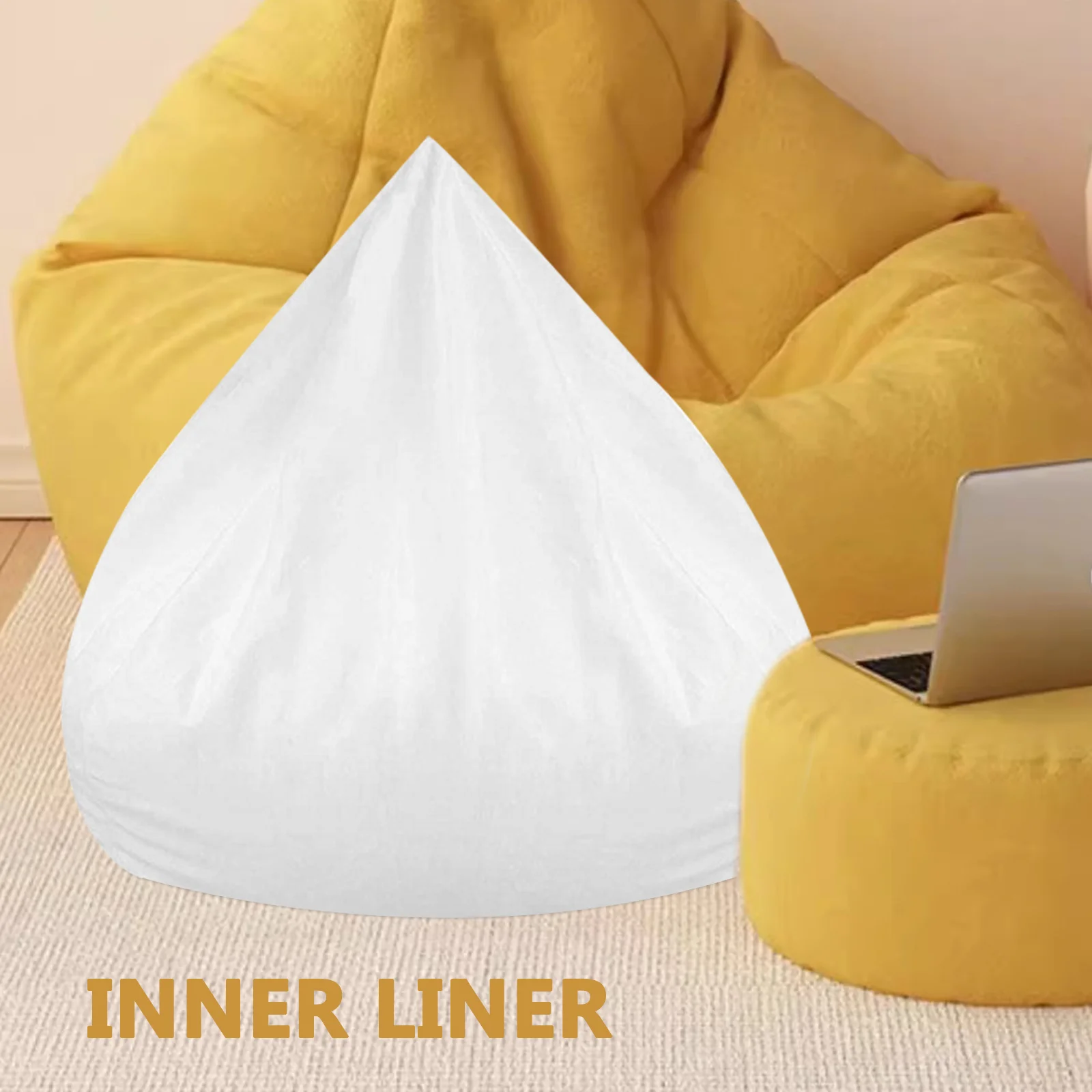 Bean Bag Inner Liner Replacement Soft Removable Sofa Liner Easy Wash Lazy Sofa Inner Comfortable Home Decor Bean Bag Accessory