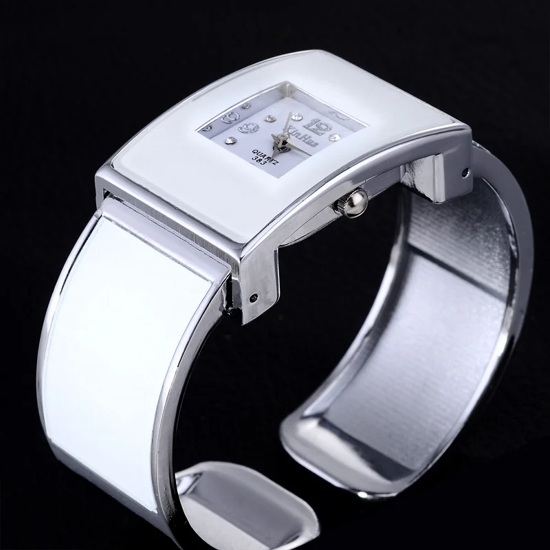 Xinhua Bracelet Women Watch Exquisite Rectangle Rhinestone Ladies Wristwatch Steel Female Clock Relogio Feminino Montre Femme