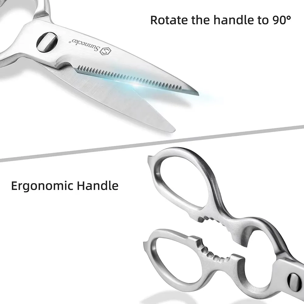 Kitchen Scissors Stainless Steel Poultry Kitchen Chicken Bone Scissor With Safe Lock tainless Steel Handle