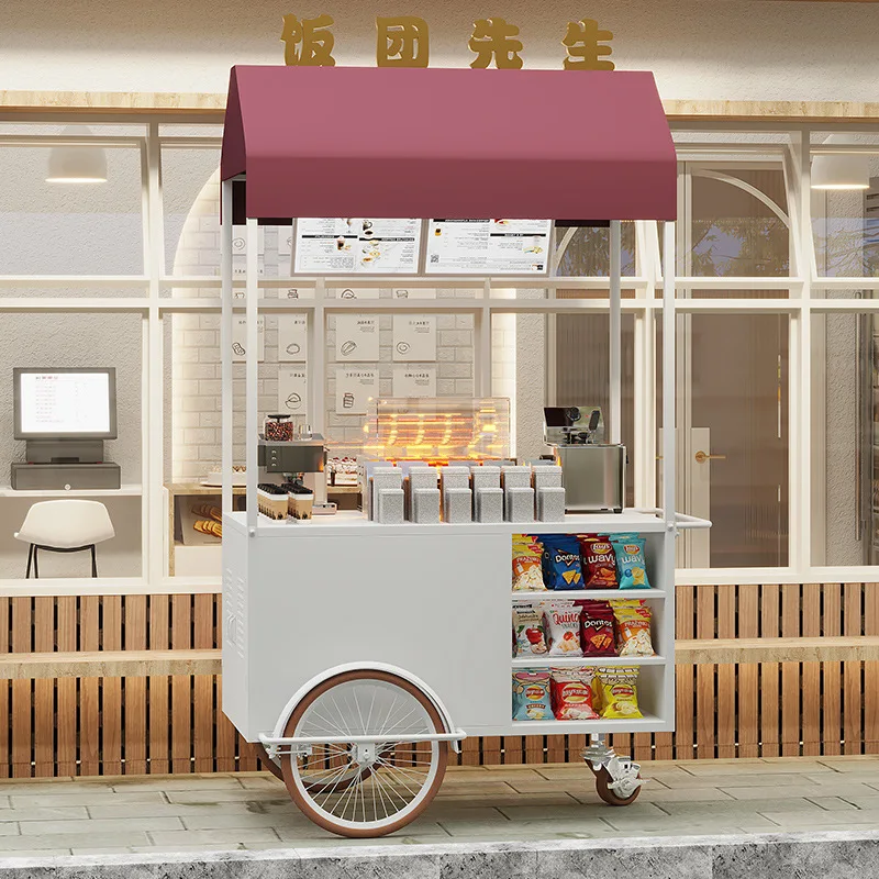 Outdoor mobile food stalls, food trucks, wrought iron floats, commercial stalls, small carts, night market promotion goods