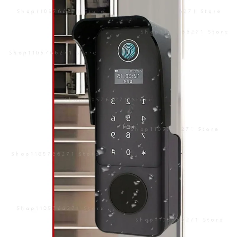 Anti-theft door change fingerprint lock Outdoor anti-smart lock Electronic password lock