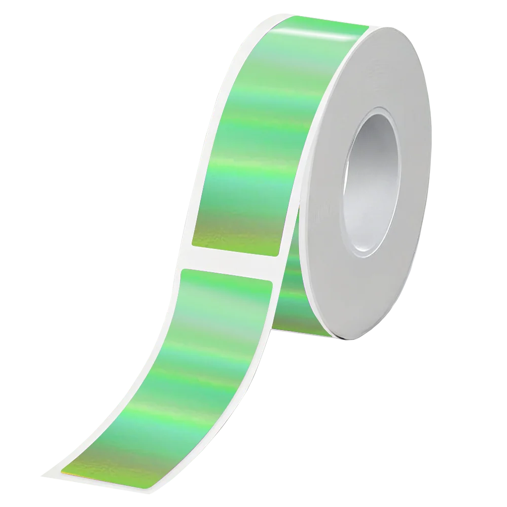P15 Papierrolle Thermoaufkleber 12x40 14x30 Thermoprinterband Transparentes Etikettenpapier für P11/P12/P15/P50/B100/D30/HP1/HP3