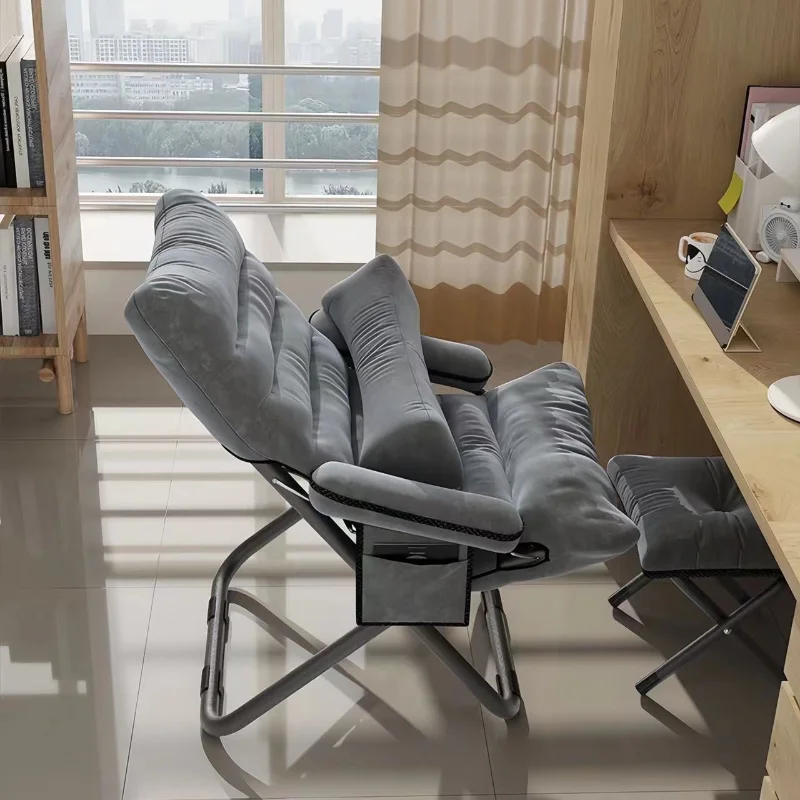 Lazy Sofa Backrest Lounge Chair, College Student Dormitory Computer Chair, Home Bedroom Single Sedentary Balcony Leisure Chair