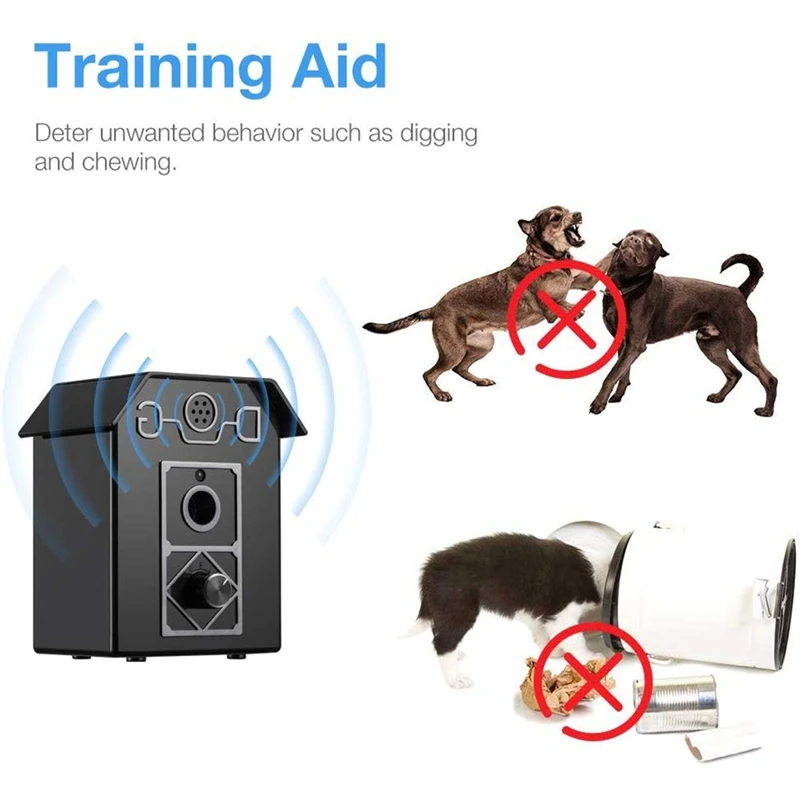 Anti Barking Device 3 Adjustable Sensitivity And Frequency Levels Sonic Bark Control Device Ultrasonic Dog Bark Control