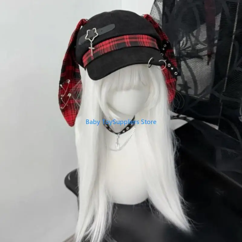 

R1WF готические береты, субкультурная шляпа унисекс художника для девочек, темная шляпа таксиста для отдыха на открытом воздухе,