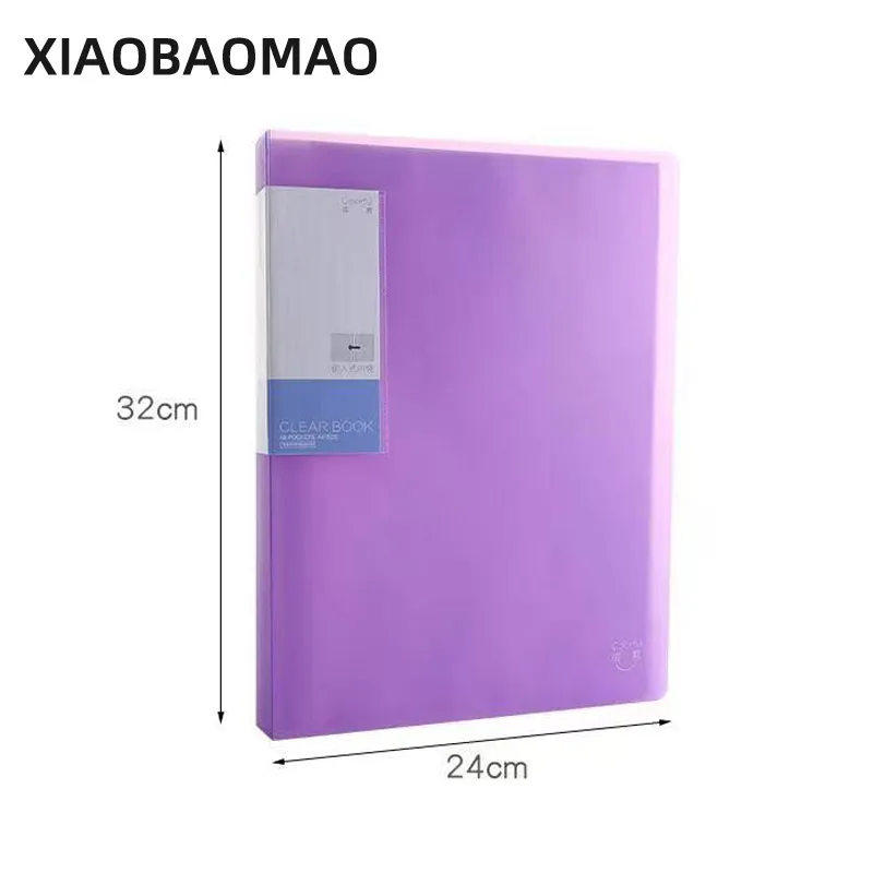 A4 Color file Folders Transparent 20 30 40 pages Document Book File Folder Office Business Study Supplies