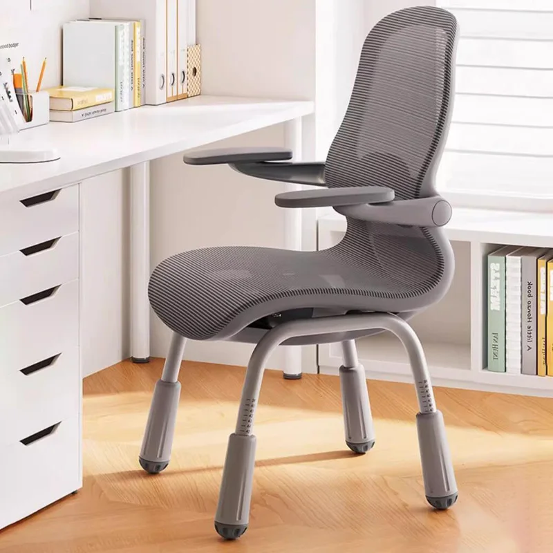 Desk Chair Adjustable Bedroom Vanity Chair Home Office Furniture Comfortable Long Sitting Computer Chair with Back 가구