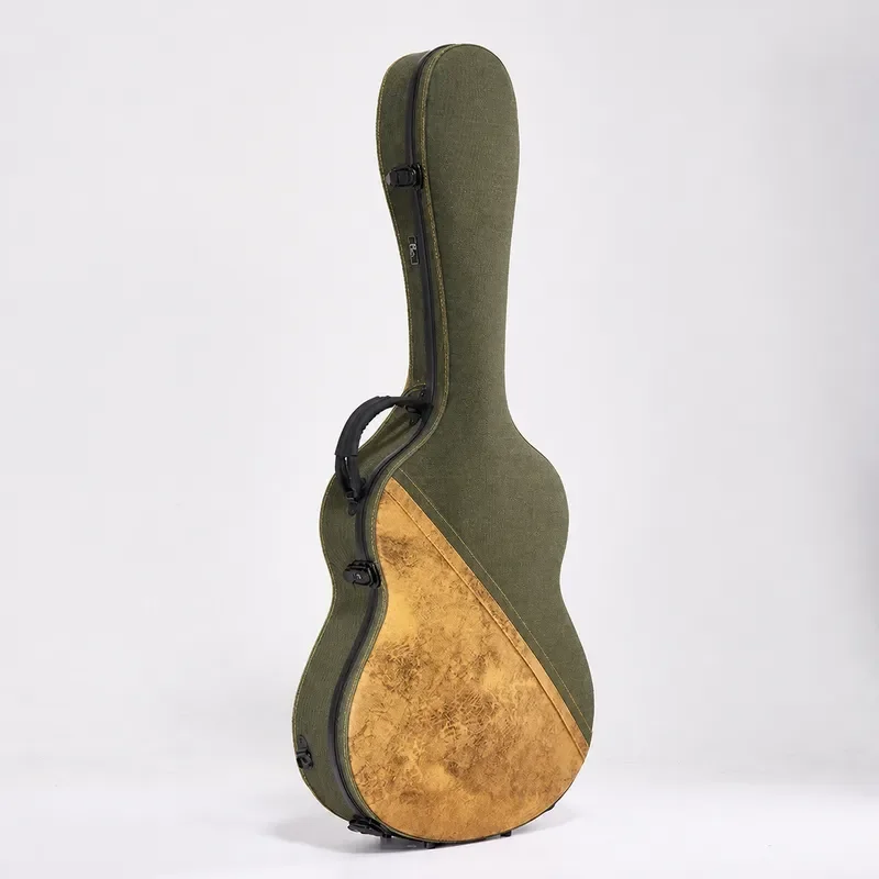 Wholesale High End Fiberglass Guitar Case Straight End Hard Shell for 39 Inch Classical and 41 Inch Folk Acoustic Guitars