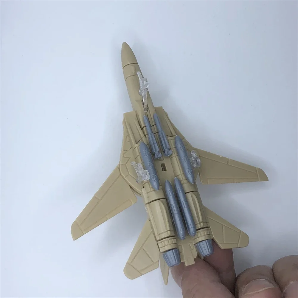 Mini Toys F-14A Fighter Tomcat Military Plastic Models Assemble Puzzle Figure Toy Aircraft Scene Sandpan Game Collection