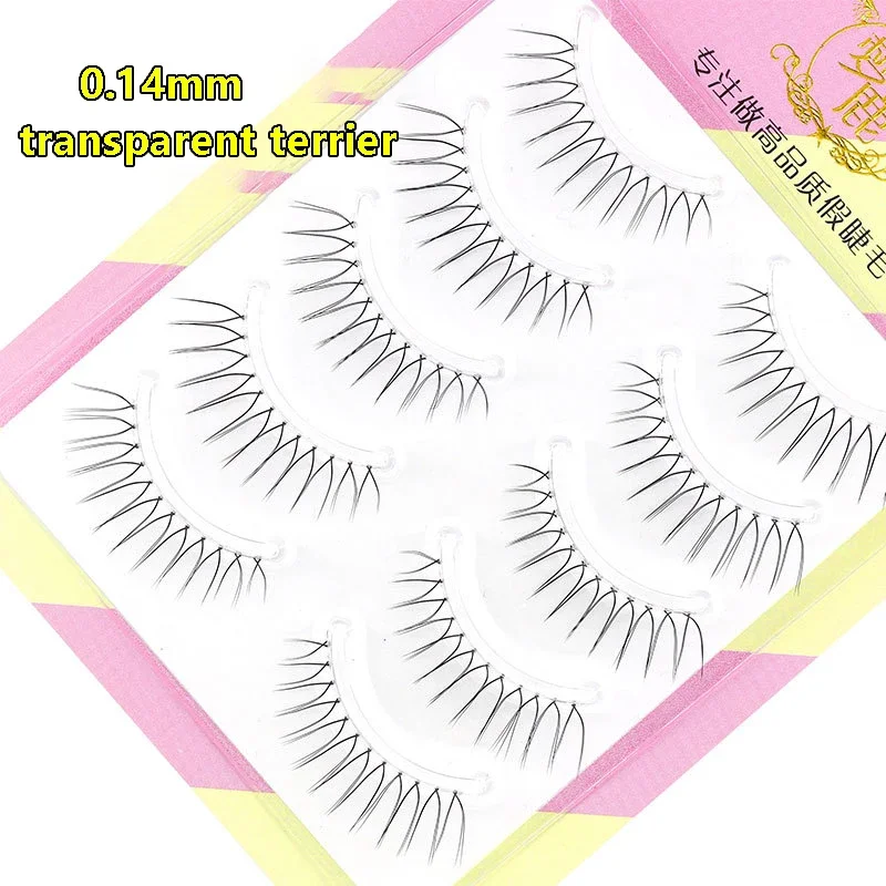 Dream Deer False Eyelashes A Type Eyelashes Upgraded Lash V-shaped 0.14mm Transparent Stem Soft Natural Eye Lashes Mink