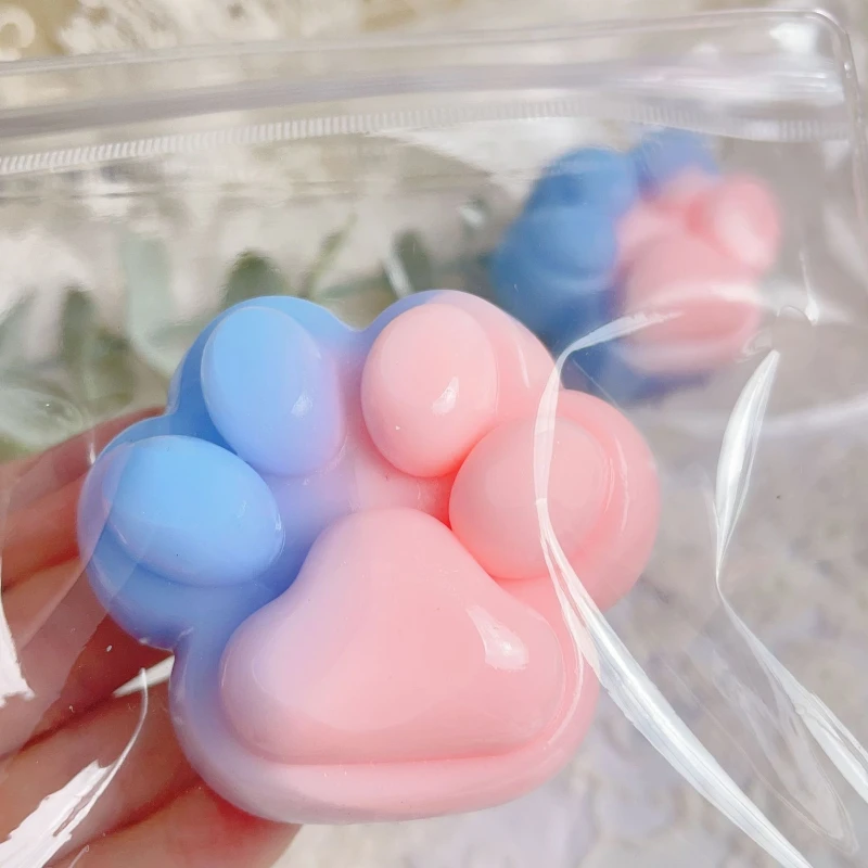 Kawaii Knijp Kat Poot Speelgoed Schattig Knijpen Kat Poot Decomprimeren Speelgoed Stress Ontspannen Speelgoed Klein Feest/Verjaardagscadeau Groothandel