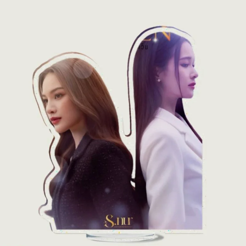 TKNur Tkphinyanech Nurdesoraya 12cm Stand Up Thai TV Dangerous Queen Drama Stills Humanoid Stop Sign Desktop Decor Ornaments