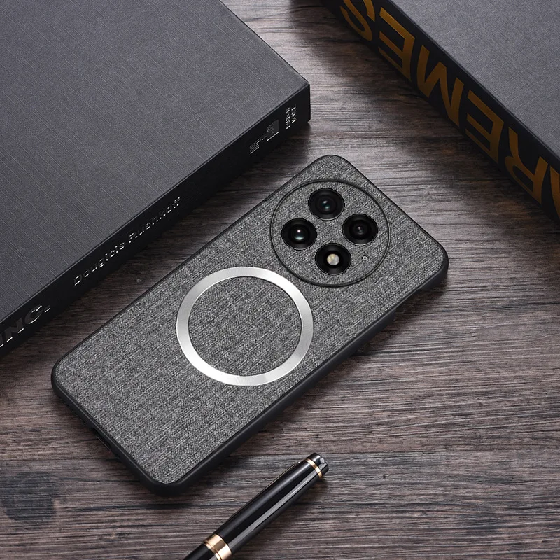 Full-wrap Magnetic Case for OnePlus 13 - New Fabric Texture Protective Cover