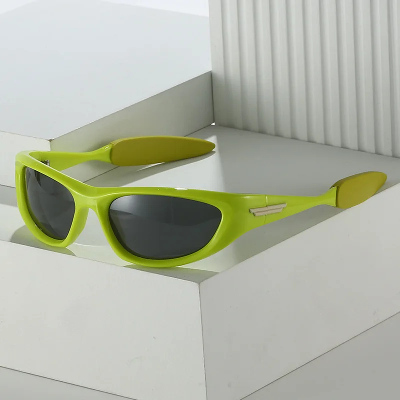 y2k sunglass 00s 黄色レンズ greeny Y2k Sunglasses Green - Etsy