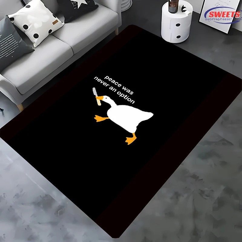 

3D HD печать, ковер с рисунком утки для дома, гостиной, детской спальни, дивана, коврик для кухни, пола, противоскользящий декоративный ковер