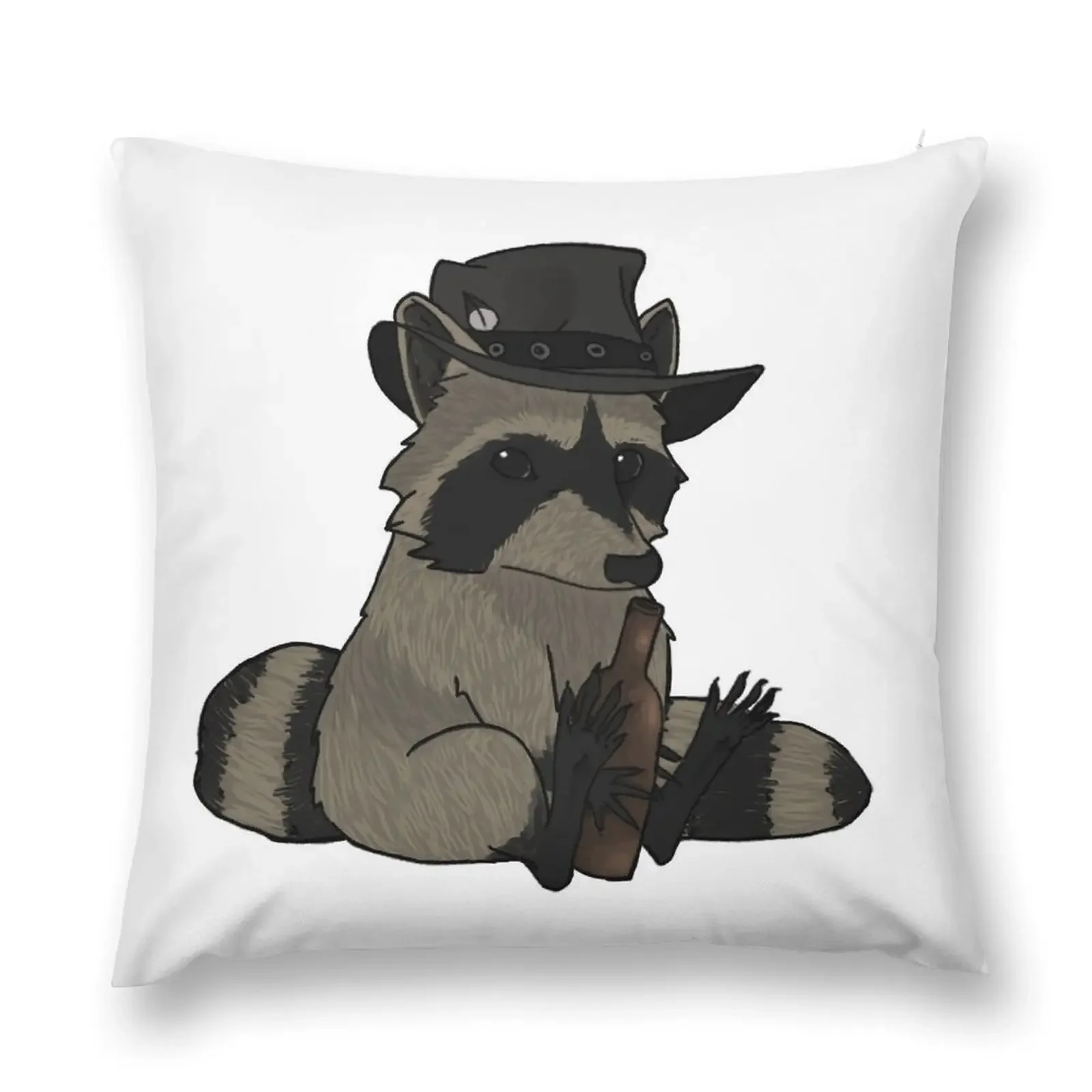 

Cowboy Raccoon John Marston Throw Pillow Decorative Cushion Cover Decorative Cushion pillow