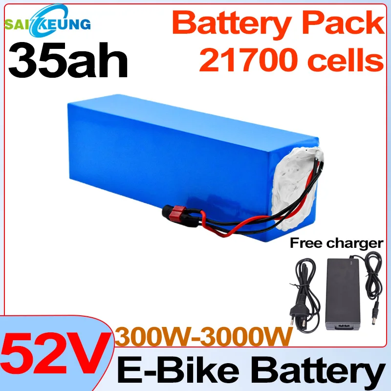 

52V 20ah 25ah 30ah 35ah 40ah 45ah 50ah Accu 2000W High Power Elektrische Fiets Motor Elektrische Scooter Ebike Batterij Met Bms