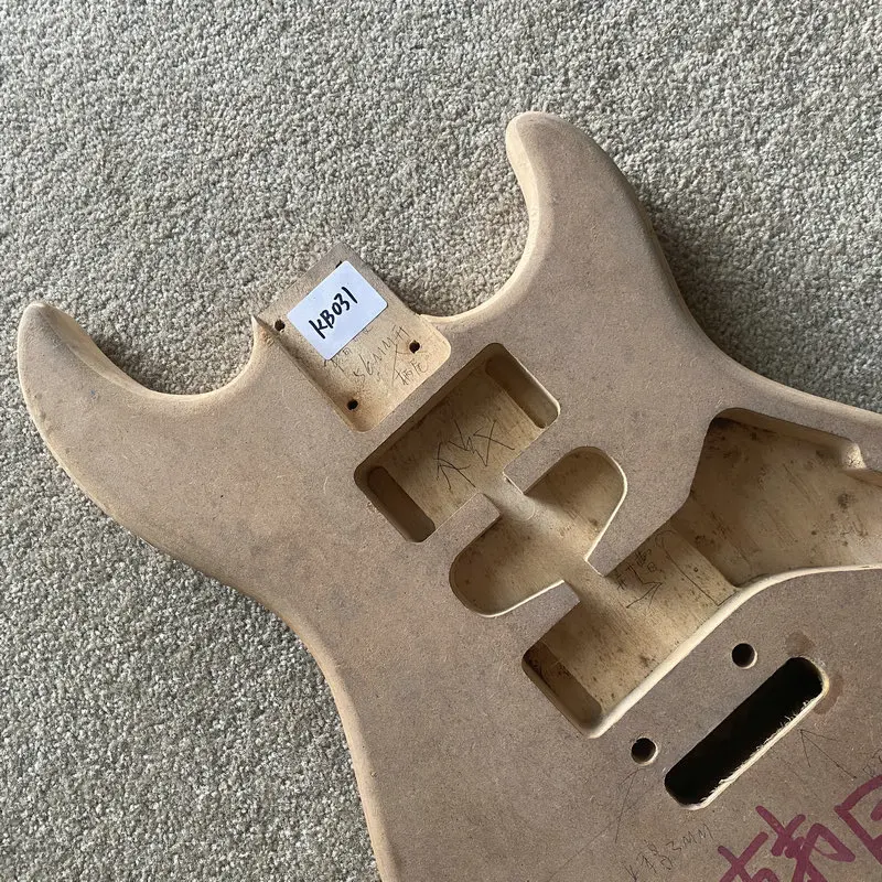 kB031 Sample Order Semi Finishing 6 String Electric Guitar Body in Solid Basswood HSH Pickups 2 Pivots Bridges DIY Replace