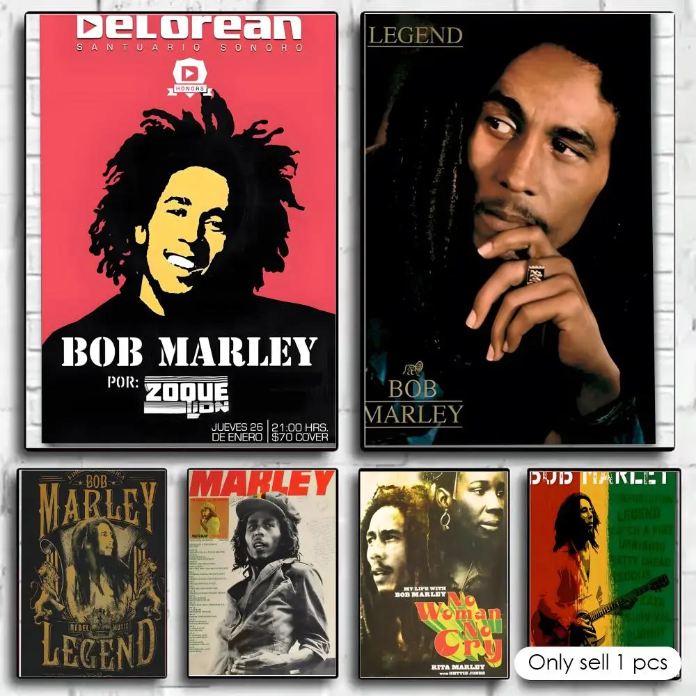 Bob Marley Legend Targa in Latta Poster Vintage Targa Decorazione da Parete per Bar Cafe Giardino Camera da Letto Ufficio Hotel 20X30 cm