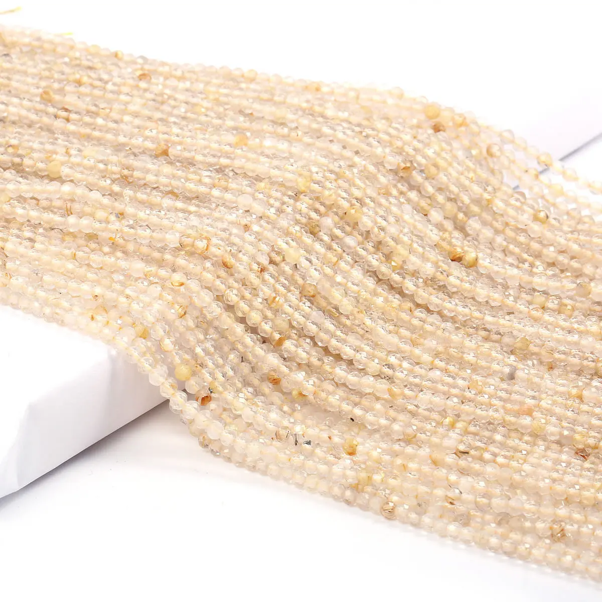Manipura Yellow Crystal Natural Stone Citrine Faceted Beads Jewelry Making DIY Necklace Bracelet Accessories