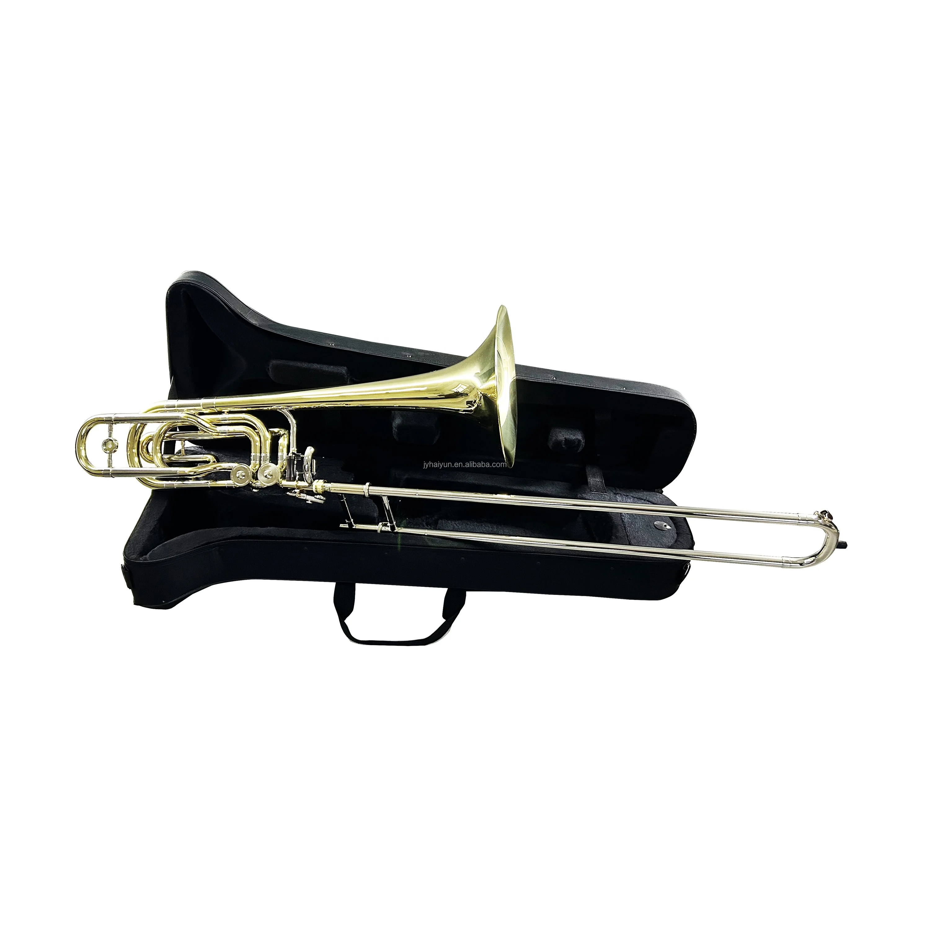Tenor Trombone Brass Musical Instrument With Multi‑Keys Bb/F/Eb/G For Music Learner School Band Rehearsal And Stage Performance