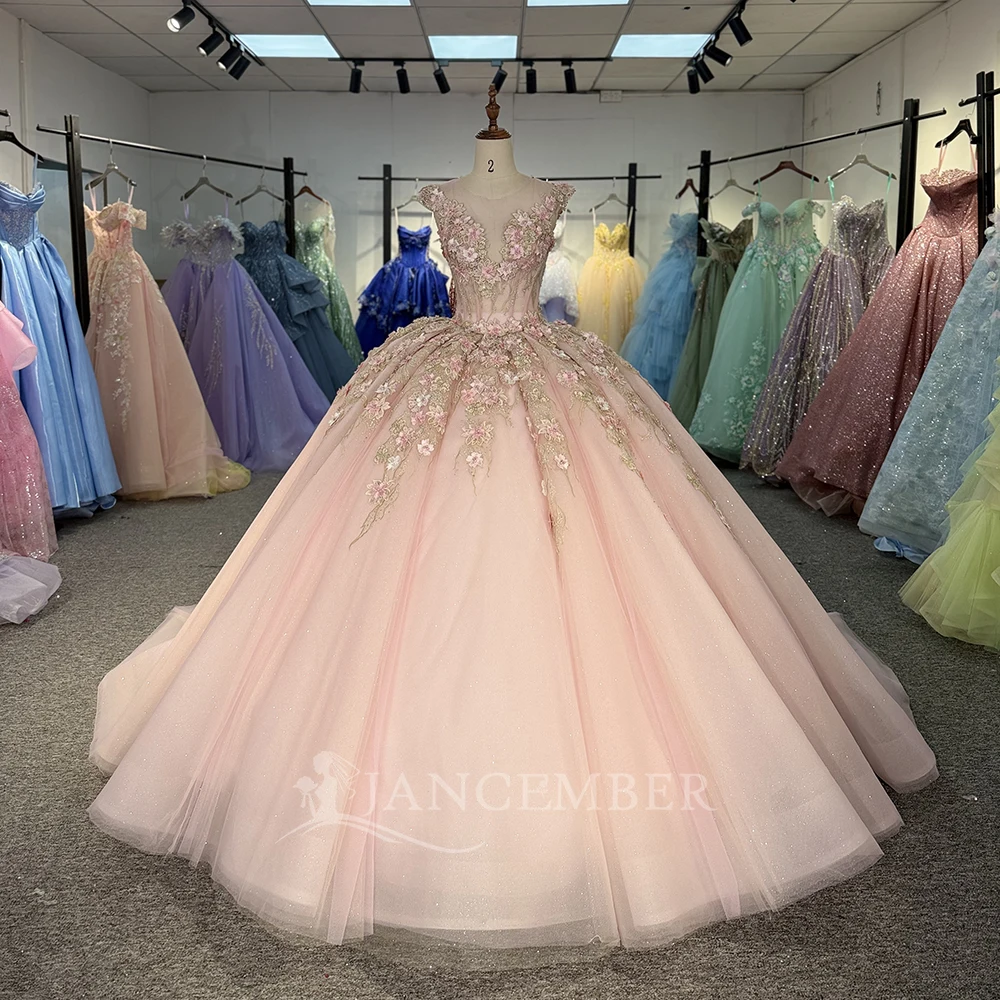 Quinceanera Dress Bead Ruched Train Wedding Flash Sale Ball Gown Lace Up Back Sleeveless Pleat vestidos de 15 años Customized