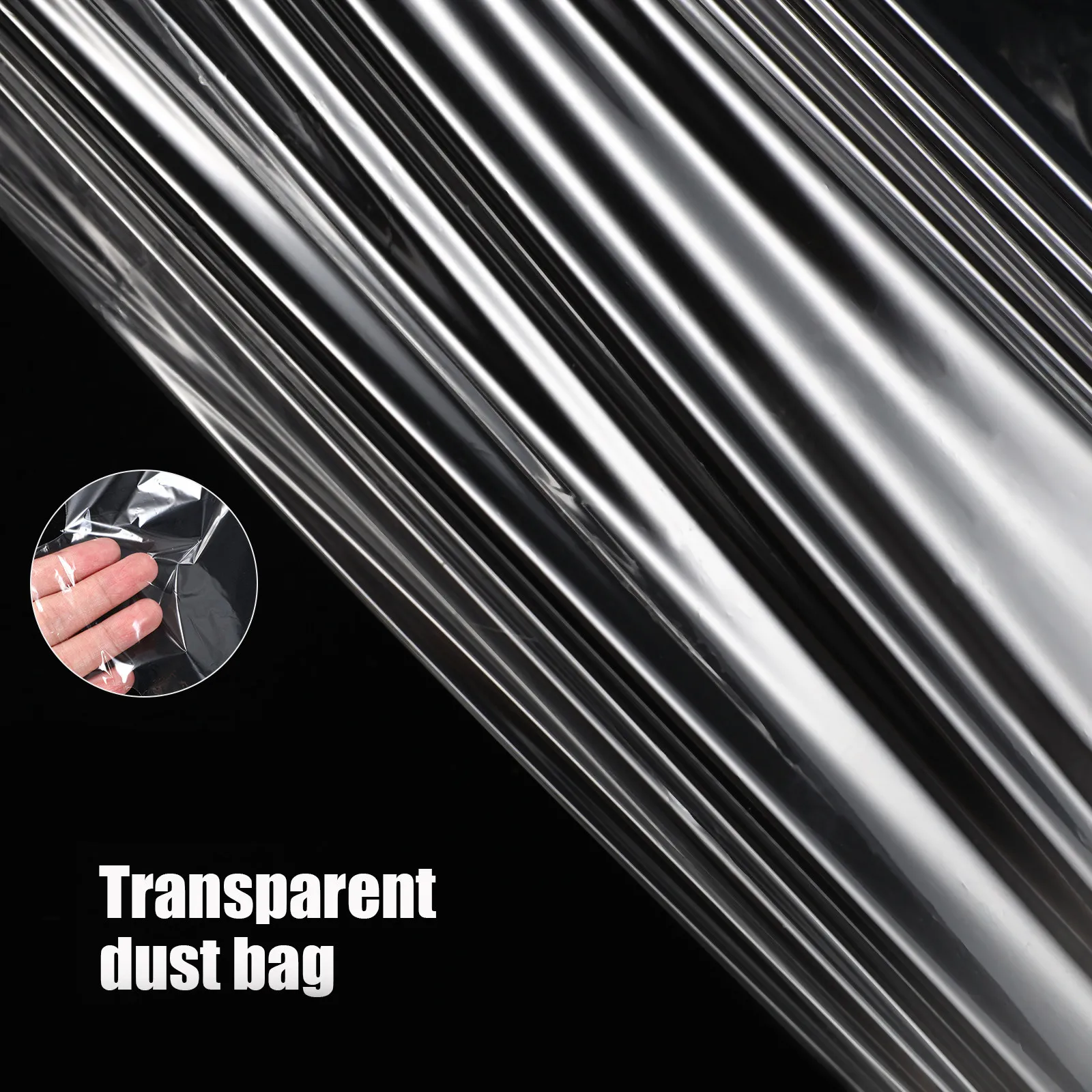 

60 шт. Прозрачные чехлы для одежды, защитные пакеты для хранения костюмов, платьев, пальто, пылезащитные мешки для одежды