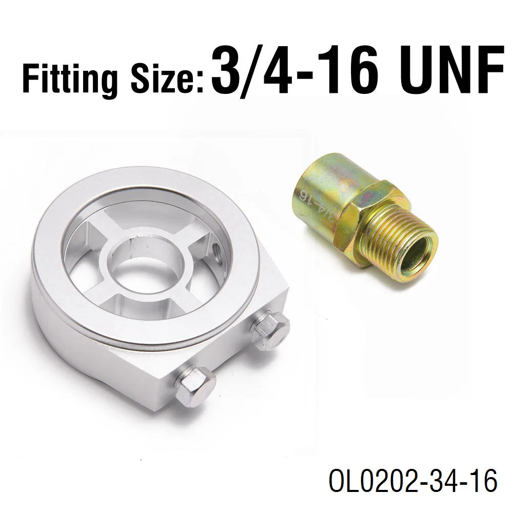 Universal Oil Filter Cooler Sandwich Plate Adapter M20*1.5 and 3/4-16