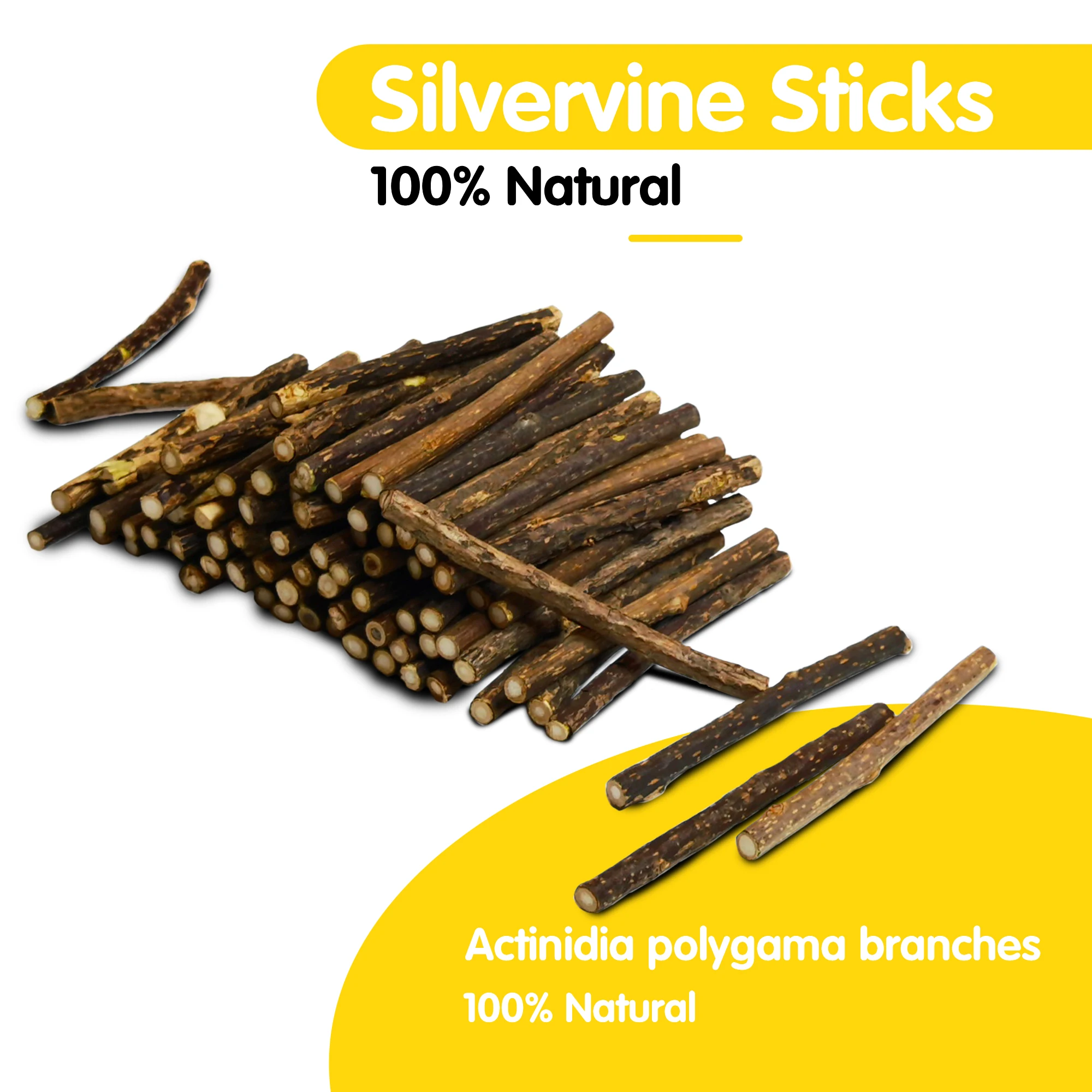 Oitabi 500g Matatabi Chew Snacks Sticks - An All Natural Silvervine Cat Toy and Cat Treat - Catnip Alternative 120mm x 7-10mm