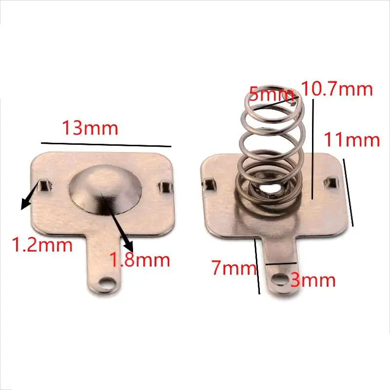 20Pcs DIY Accessories 18650 Battery Sheet Spring Contact Sheet Battery Box Positive And Negative Single Bipolar.