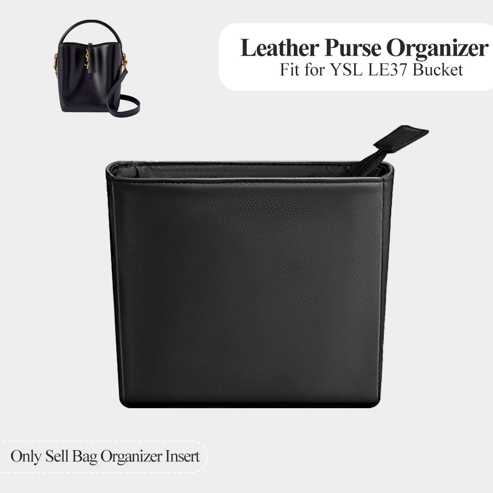 

Leather Purse Organizer Insert Fit for YSL LE37 Bucket Inner Liner Bag Cosmetics Inside Storage Bag In Bag Waterproof Inner Bag