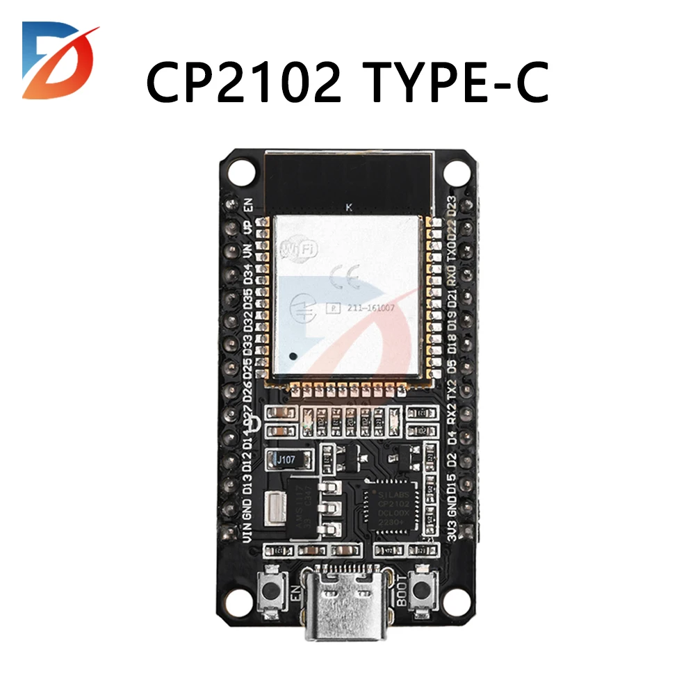 Placa de desarrollo ESP32 ESP-WROOM-32 WIFI Bluetooth IoT versión FT232 versión CP2102 TYPE-C 30P para Arduino