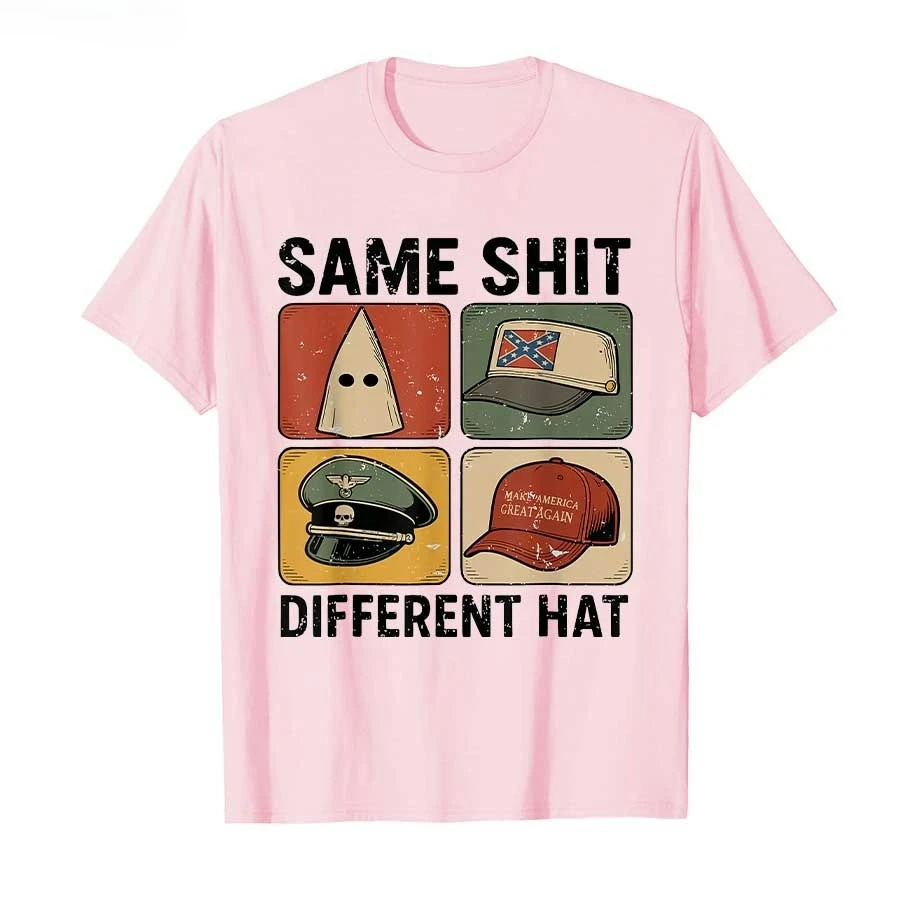 Summer New Style Multi-purpose Fun Hat-pattern Men T-shirt Suitable Both Men and Women Loose and Casual Style 100% Pure Cotton