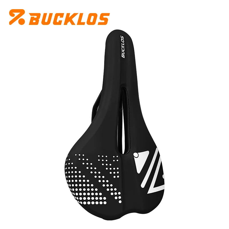 

BUCKLOS Hollow Bike Saddle Shock Absorbing MTB Mountain Bike Seat Cushion Men Women Soft Comfortable Bike Saddle Breathable