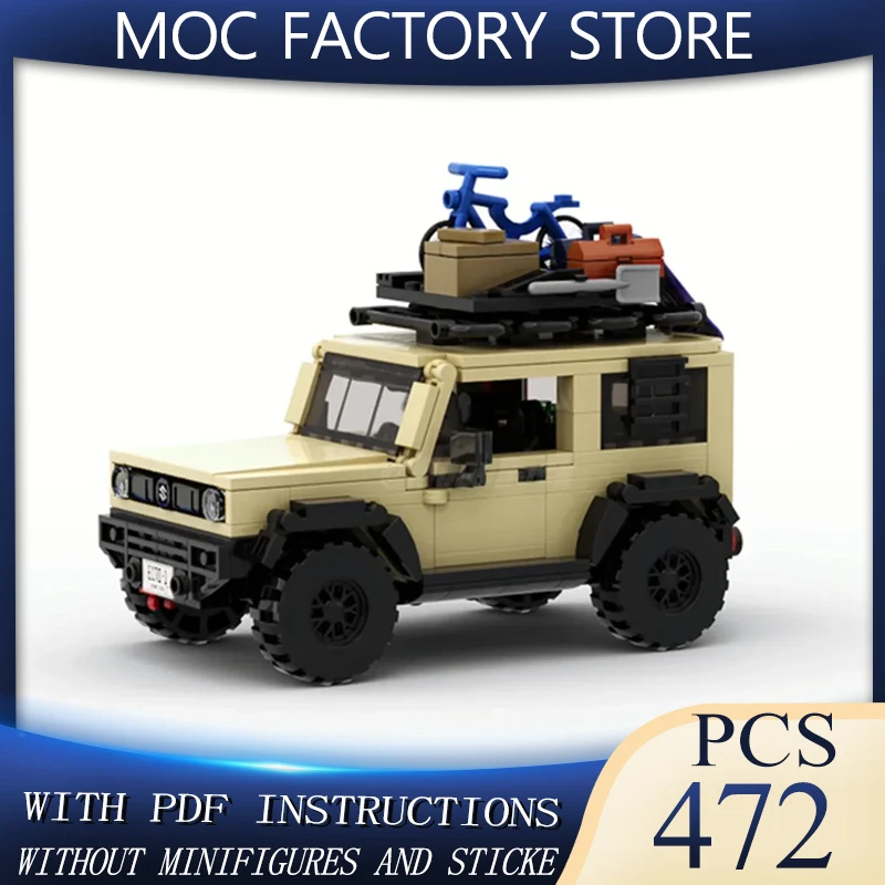

Moc compatible car model Jimny off-road sports car technology modular building block gift Christmas children's toy DIY set