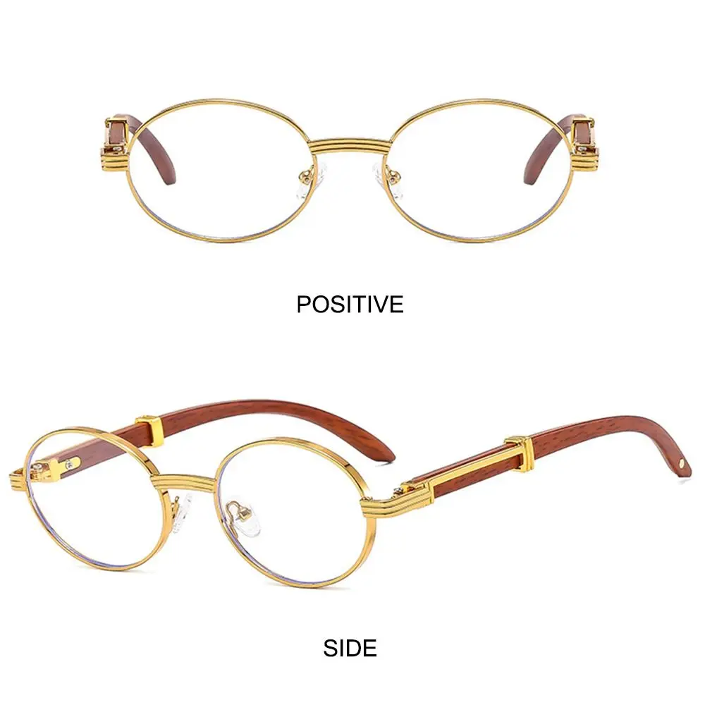 أزياء إطار صغير خمر النظارات الشمسية المستديرة الفاخرة العصرية البيضاوي نظارات شمسية كلاسيكية فاسق النظارات الشمسية للنساء والرجال #2